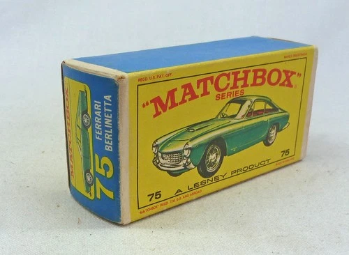 Lesney Matchbox Toys MB75b Ferrari Berlinetta ORIGINAL Empty E4 Type Box Green