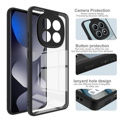 IMAK For XiaoMi Poco M8 5G, Shockproof Bottom Plate Soft Frame Back Case Cover
