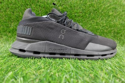 On Cloudnova Shoes Mens Size 10.5 Black CloudTec Running Athletic Sneakers