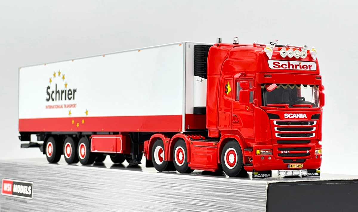 Miniature SCANIA R CR20N 8x4 NOOTEBOOM avec remorque surbaissée 2