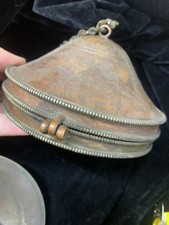 Large Excellent Rare Tibetan Brass Hand Made Buddhist Bell W/Brass Box