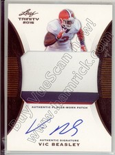 vic beasley rookie rc draft auto jersey patch clemson tigers college 3C 2015