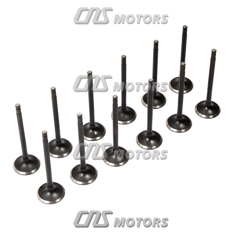 12 x Exhaust Valves Fits 03-14 Infiniti G35 FX35 I35 M35 Nissan VQ35DE VQ40DE - Изображение 2 из 4