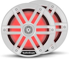 Rockford Fosgate M1-8 8" Coax Speakers, White, RGB