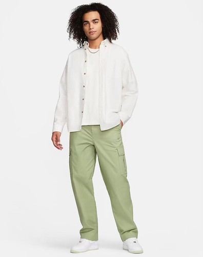 $95 Nike Club Straight Leg Cargo Pants Oil Green Men’s Size 38x34 (FZ5765-386) - 第 6/7 張圖片