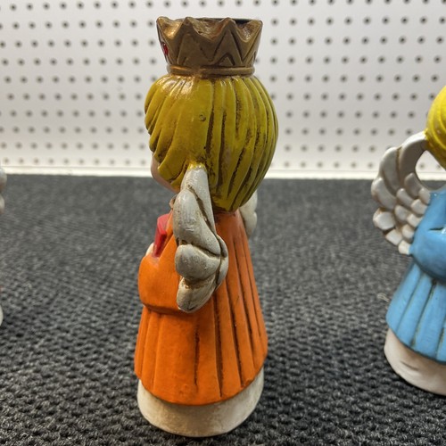 Vintage Homco Christmas Angels Crowns Candle Holders Figurine 3Pc. Set 5256 - Picture 10 of 24