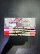 Kuretake Zig BRUSHABLES Pens 4pk Pinks Dual Tipped Brush Art Supply Writing Tool