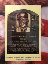 Jocko Conlan Postcard - Baseball Hall of Fame Induction Plaque - Photo - Umpire