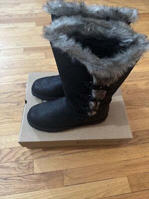 Bearpaw Emery Women's Tall Boots Black 11 Medium