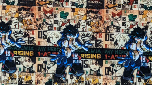 My Hero Academia Cotton-Poly Fabric Fat Quarter / By the Yard / Half Yard - Picture 1 of 3