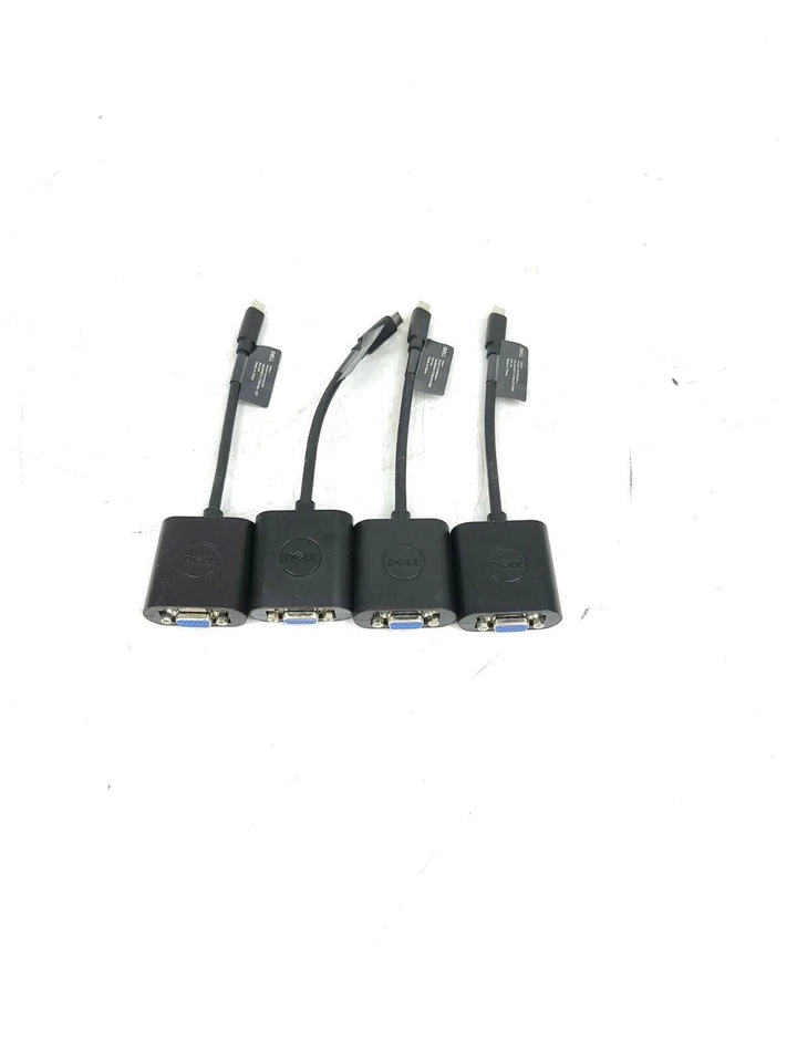 LOF OF 4 Dell Mini DisplayPort to VGA Cable Black CN-0PNKVT - Image 2 of 4
