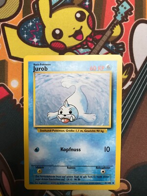 Jurob 41/102 Base Set deutsch Pokemon Karten NM