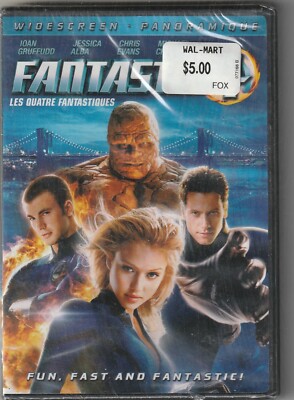 New Sealed Fantastic 4 (2005) Jessica Alba Michael Chiklis Chris EvanDVD Region1