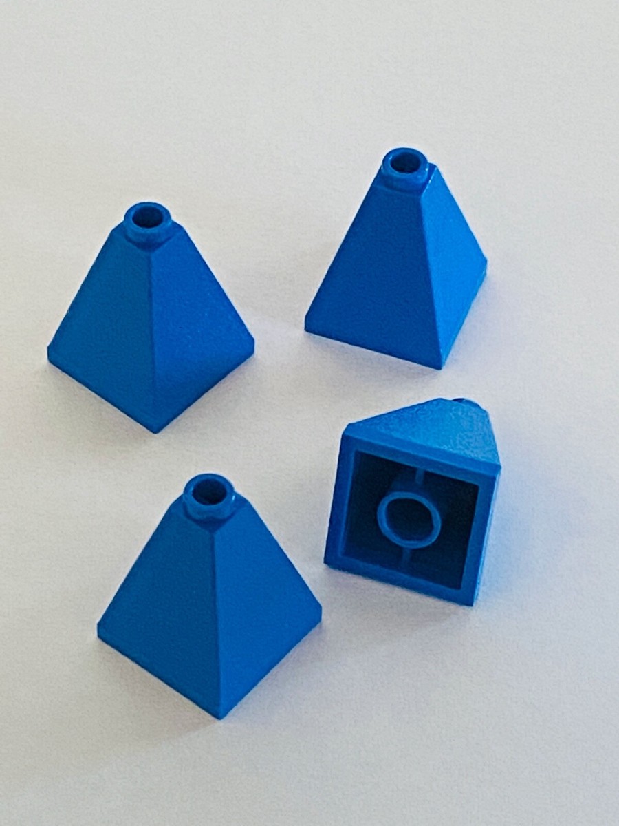 NEW* 4 Pieces Lego BLUE 2x2x2 SLOPE 75 Quadruple Convex 3688 Open