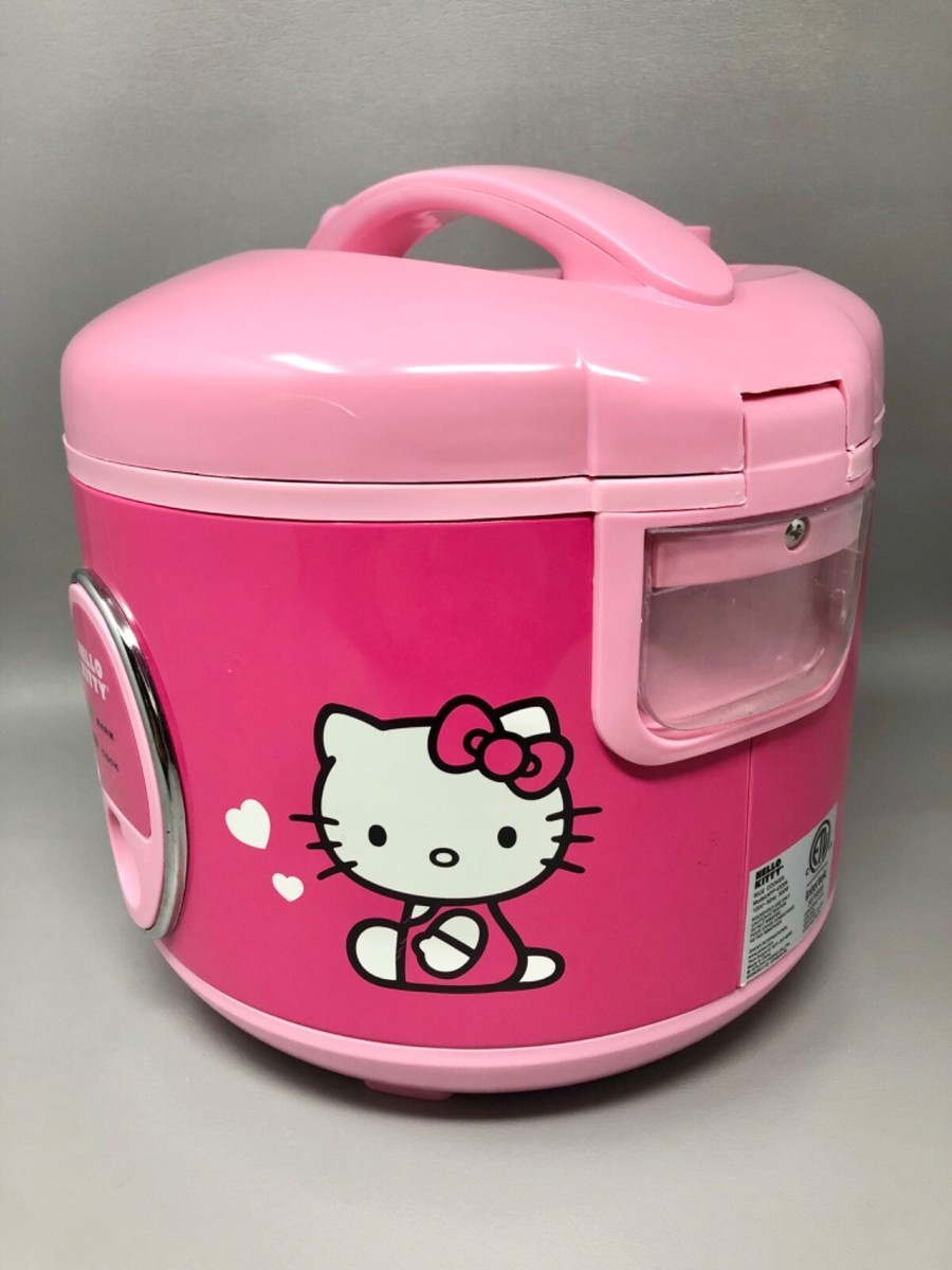 Hello Kitty Kitchen Rice Cooker Pink White Sakar Sanrio Excellent