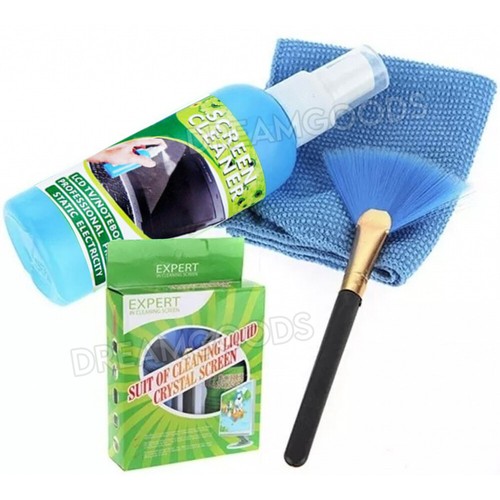 3 in 1 Laptop Cleaning Kit Monitor TV PC LED LCD Screen Cleaner Cloth Brush AU - Picture 8 of 9