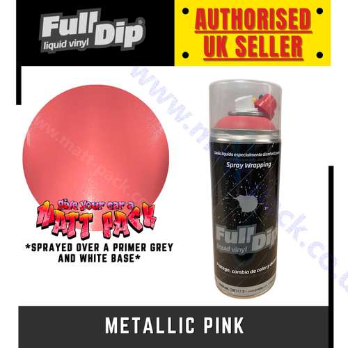 FullDip 400ml Aerosol METALLIC Peelable paint. Spray / Liquid Wrap