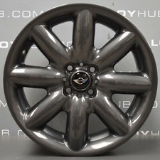 GENUINE MINI COOPER S CROWN R56 17" INCH ANTHRACITE ALLOY WHEELS X4, R50/R53/R56