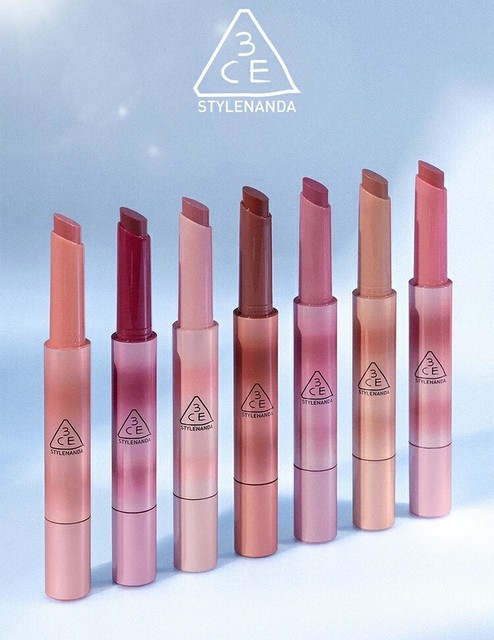 Lápiz labial reflector brillo 3CE 1,7 g 7 colores brillo labios brillo natural K-Beauty