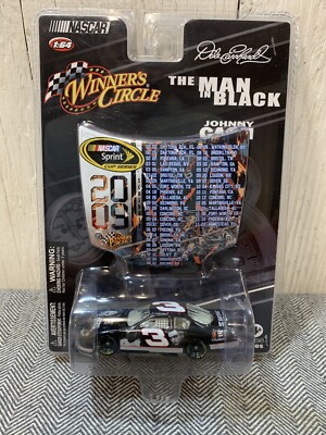 NASCAR WINNER CIRCLE DALE EARNHARDT AND THE MAN IN BLACK JOHNNY