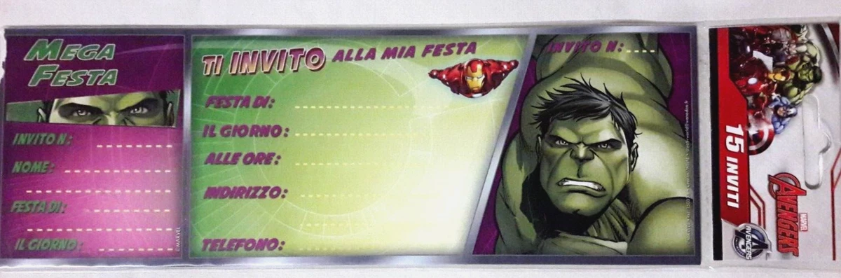 Biglietto Auguri Marvel Avengers » Il QuadrifoglioWeb