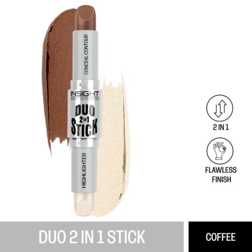 Insight Cosmetics Duo Stick Contour + Highlighter - 02 Coffee - Picture 1 of 7