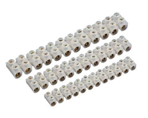 247BID 3 PCE ELECTRICAL CABLE LEAD 12 WAY TERMINAL CONNECTOR BLOCK STRIP 3A 5A & 10A
