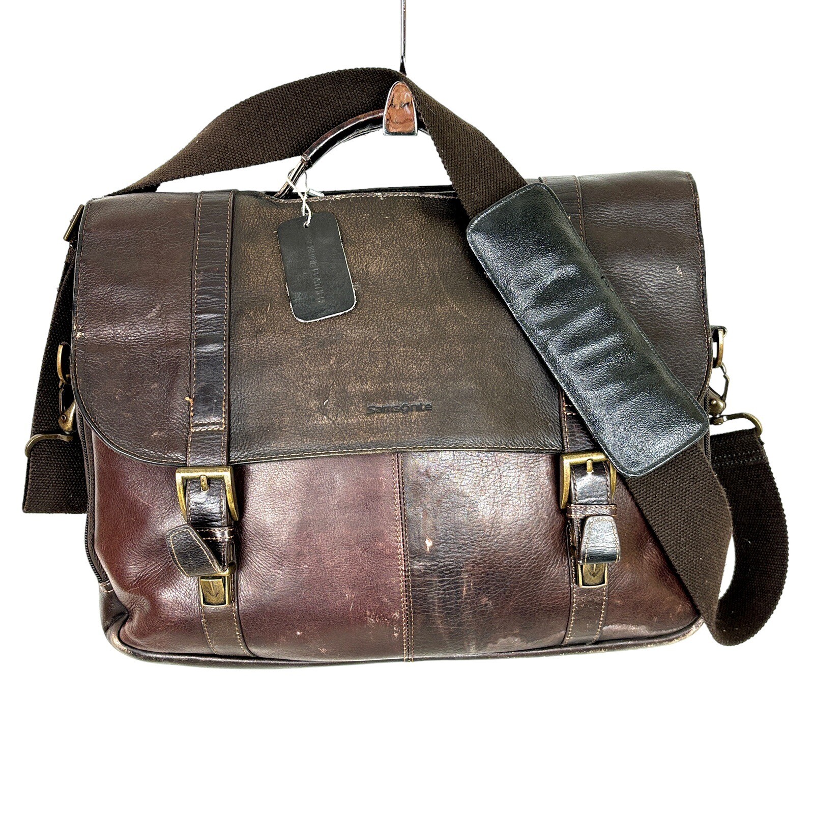 Samsonite Briefcase Messenger Flapover Laptop Bag Two… Gem