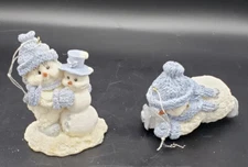 Snow Buddies Snowman Christmas Ornaments Family Friends Hugs Train Toy Encore 2