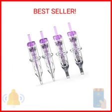 Wormhole Tattoo Cartridge Needles, 20pcs Mixed Sizes 3RL 5RL 5RM 7RM Disposable
