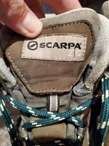 SCARPA ZG Gore-Tex Vibram Hiking Boots Brown Leather US Men 8.3 women 7.3 Yes .3 - Image 4 of 4