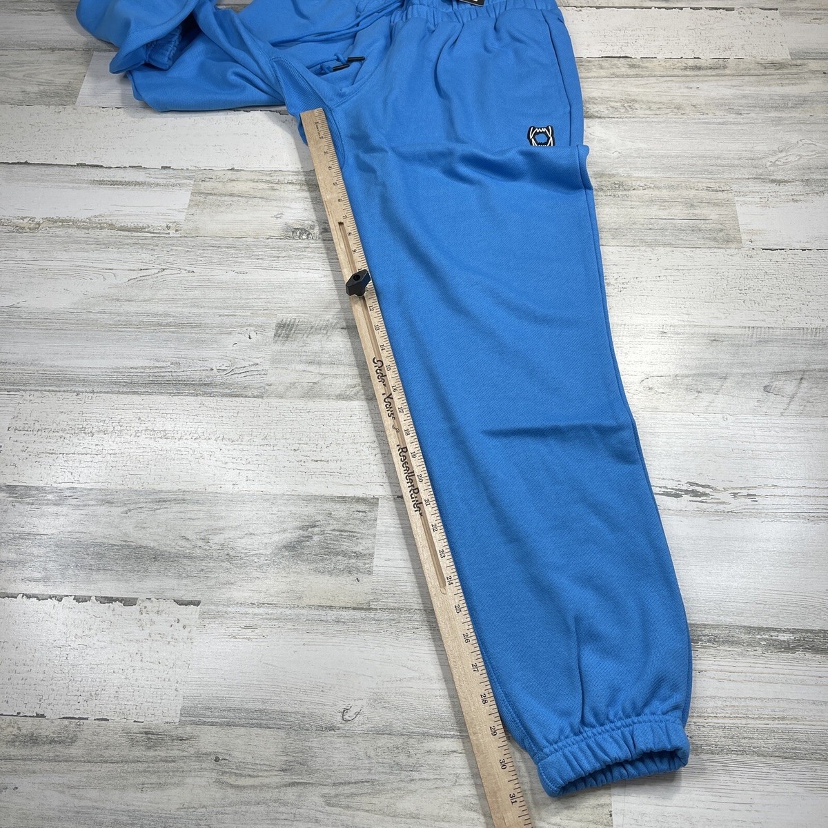 NEW PUMA Pivot Sweat Pants Mens Medium Blue Black Athletic Drawstring  Basketball