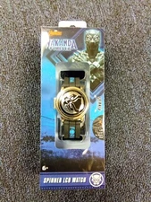 Marvel Avengers Black Panther Logo Spinner LCD Watch Accutime NEW