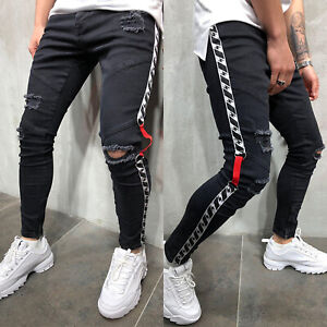 long distressed jeans