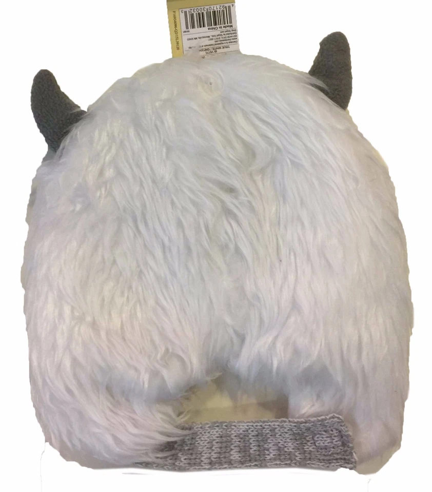 Gorro tejido peludo invierno bebé niño pequeño oreja solapa monstruo sombrero Foto 2 de 3