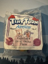 1990 McDonalds Tiny Toon Adventures Flip Cars Lot Of 5 Vintage Happy Meal Toys