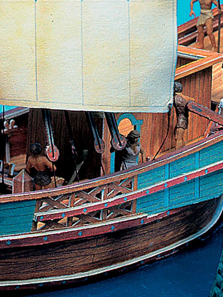 Bastelbogen römisches Frachtschiff - Bild 4 von 4