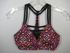 Victoria's Secret Geometric Sports Bra Small Pullover Wireless Removable Pads