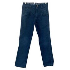 Mini Boden Boys Pull On Cord Casual School Cotton Straight Pants Size 7Y Navy