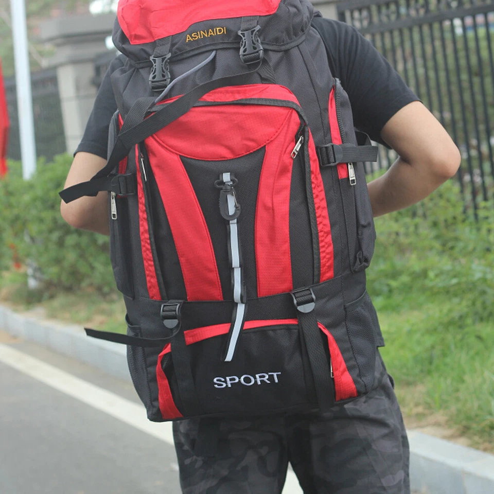 Mochila táctica grande militar 70L mochila camping senderismo bolsa viaje al aire libre Foto 4 de 4