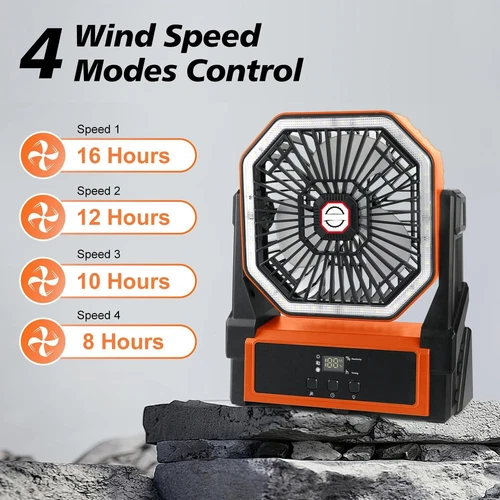 Aire acondicionado frio ventilador portatil recargable abanico de piso con luz - Picture 3 of 47