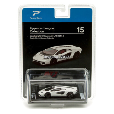 1:64 Lamborghini Countach LPI 800-4 Model Car Diecast Toy Cars Collection White