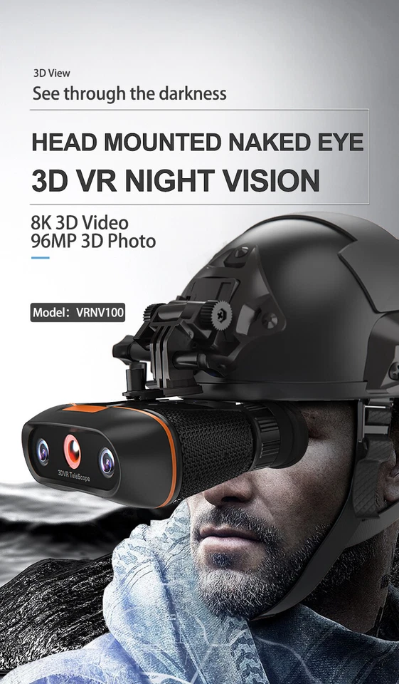 3D VR Night Vision Goggles Digital Night Vision Binoculars for Outdoor Camping - Image 2 of 4
