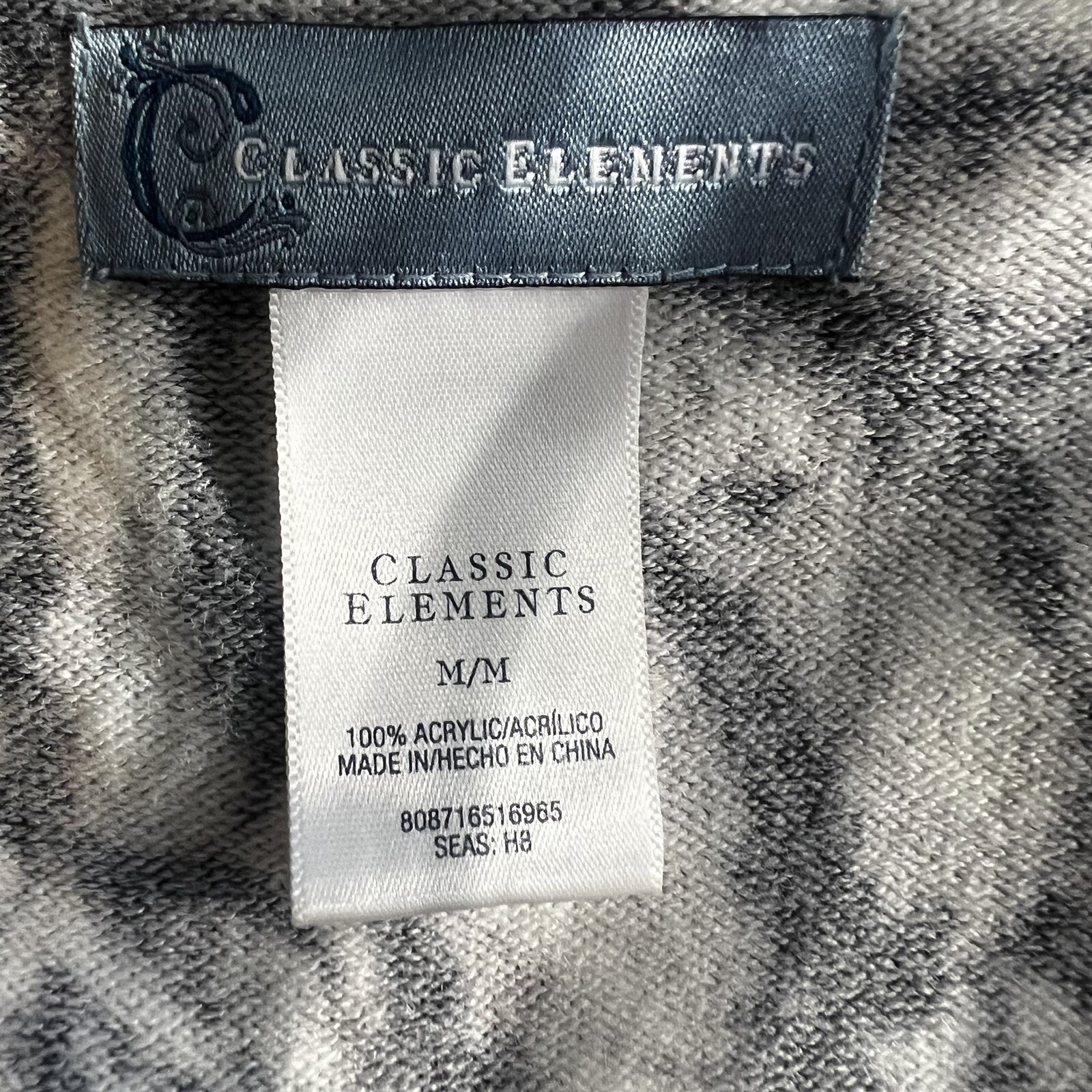 Classic Elements Medium Neutral Acrylic Cardigan … - image 15