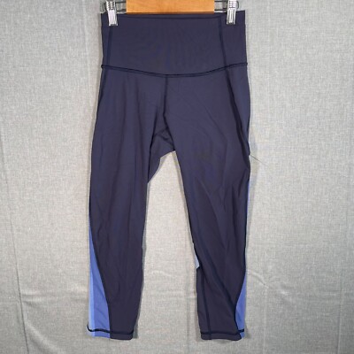 Lululemon Women's Align Size 4 Navy Leggings Workout Gym 20  Inseam Running