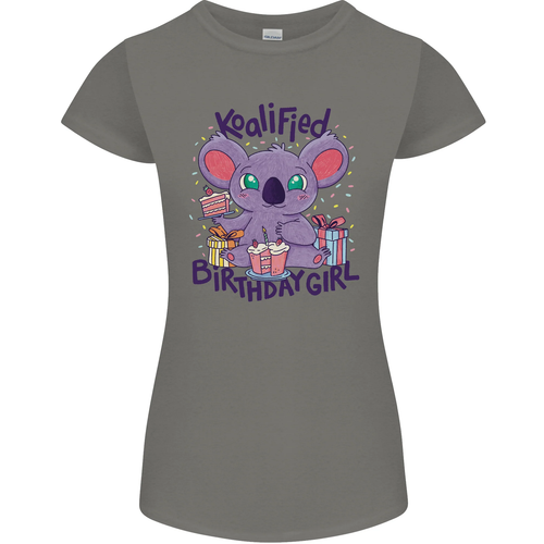 Koalified Birthday Girl 3rd 4th 5th 6th 7th 8th 9th Womens Petite Cut T-Shirt - Picture 8 of 61