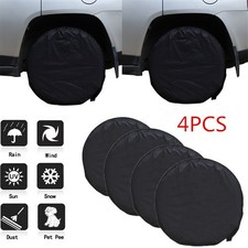 4PCS/Set Heavy Duty Tire Covers RV Wheel Motorhome Wheel Cover Sun Protection UK