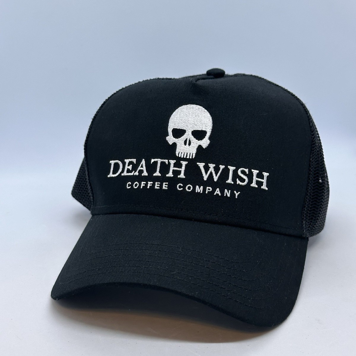 Death Wish Coffee Company Black Snapback Cap Trucker Hat Otto 