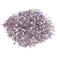 SS10/1440Pcs Glass Diamante Rhinestone, Man Made Gems, Pale Pink