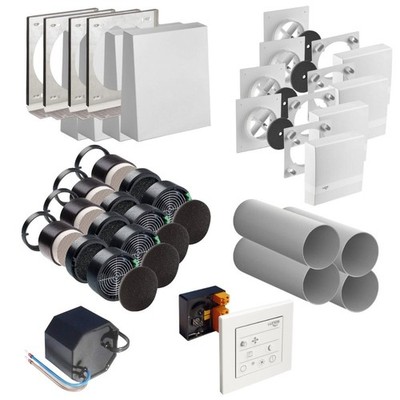 Lunos Wohnungslüftung 160er Serie 4 x e2 Wohnraumlüftung KWL Lüftungsanlage